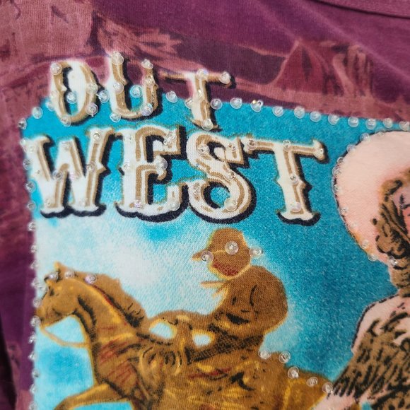 Out West Western Graphic and Beaded Tee - Picture 4 of 12